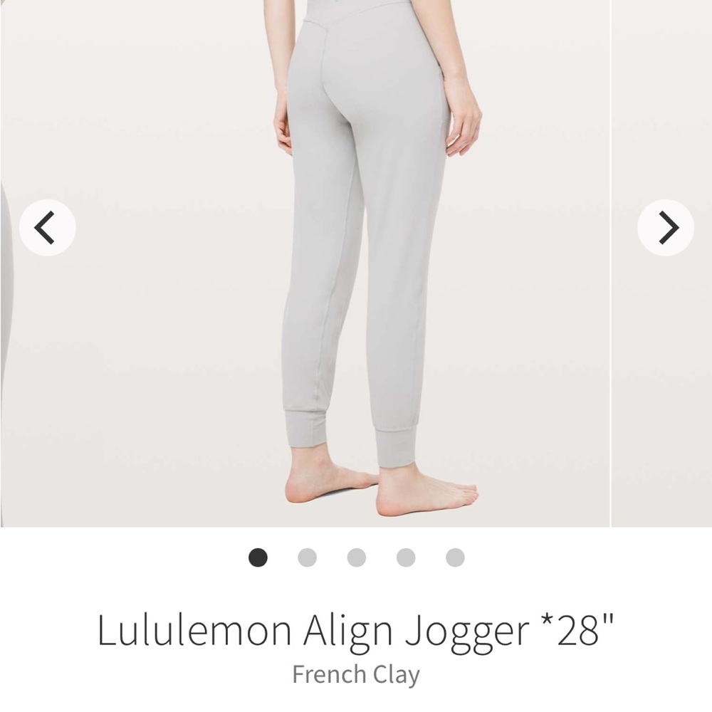 Lululemon 28” Align Jogger French Clay Size 2